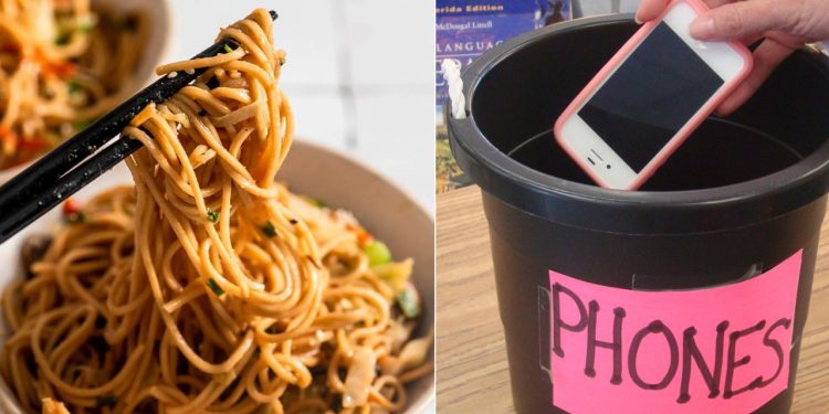 உணவு உண்ணும்போது செல்போன் பயன்படுத்த தடைவிதித்த ஜப்பானிய உணவகம்.