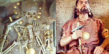 தங்க நகைகளுடன் கண்டெடுக்கப்பட்டுள்ள பழம்பெரும் கல்லறை!